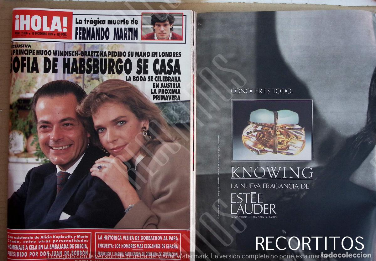 M&uacute;sica de colecci&oacute;n: RECORTE PORTADA SOFIA DE HABSBURGO ESTEE LAUDER