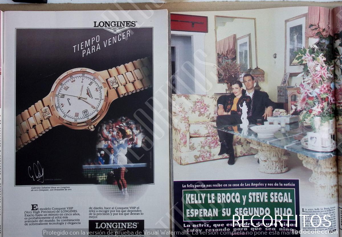 M&uacute;sica de colecci&oacute;n: longines anuncio reloj GABRIELA SABATINI KELLY LEBROCQ STEVEN SEAGAL