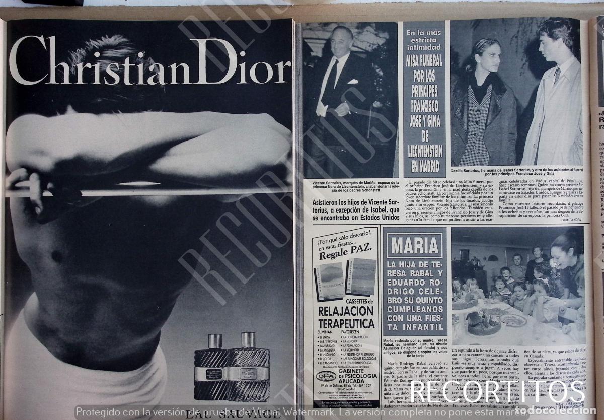 M&uacute;sica de colecci&oacute;n: PRINCIPE FRANCISCO JOSE GINA DE LIECHTENSTEIN CHRISTIAN DIOR HOMME MARIA TERESA RABAL EDUARDO RODRIG
