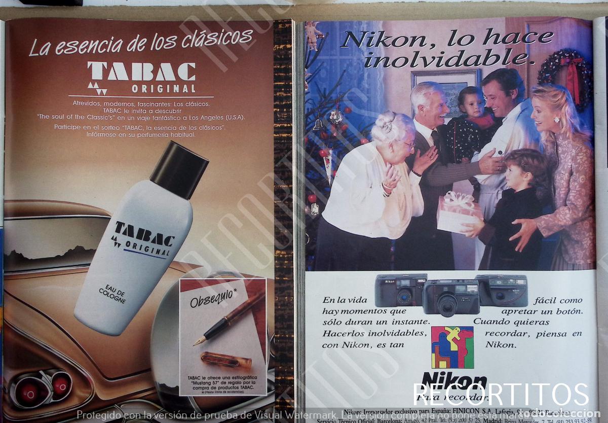 M&uacute;sica de colecci&oacute;n: TABAC FRAGANCIA ANUNCIO PUBLICIDAD NIKON CAMARA FOTOGRAFICA
