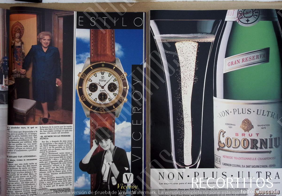 M&uacute;sica de colecci&oacute;n: VICEROY CODORNIU CAVA MARY SANTPERE