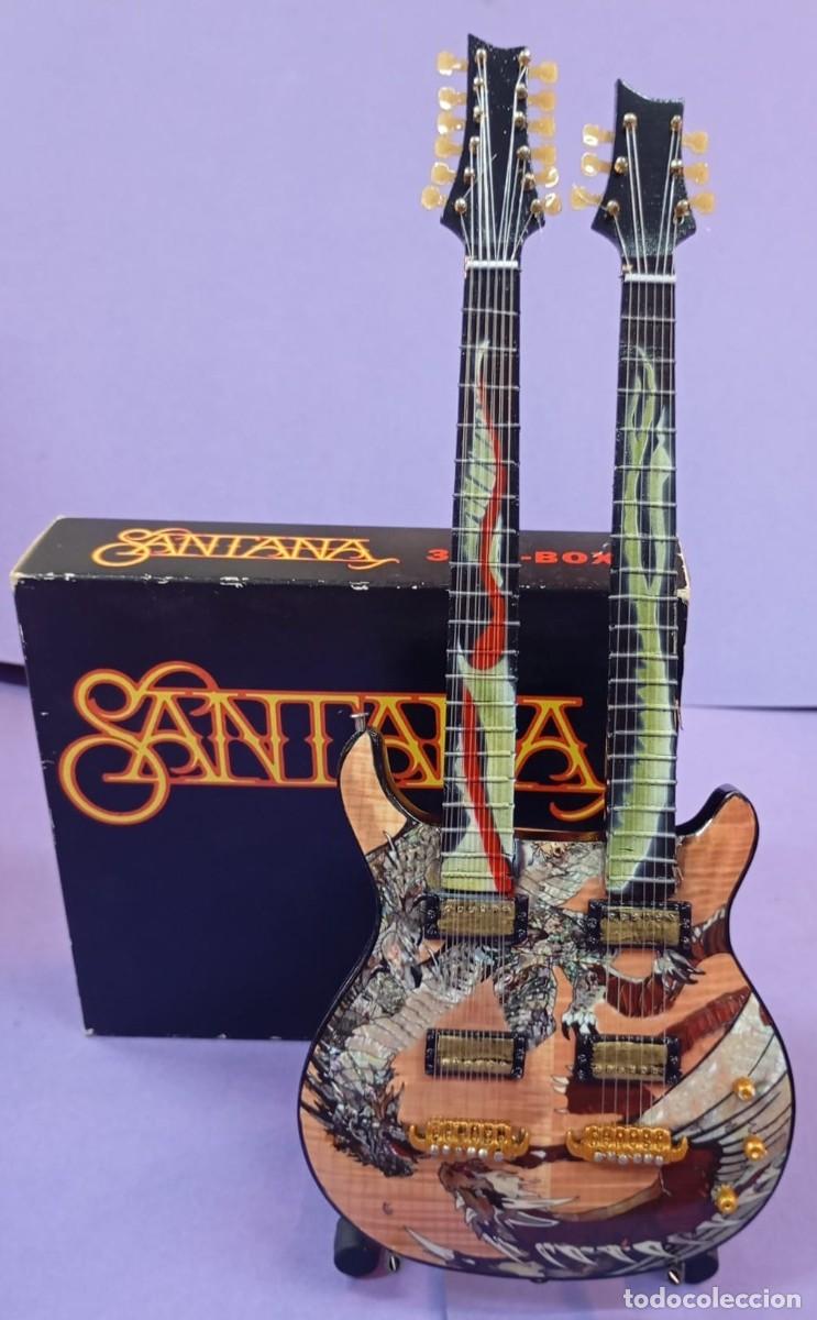 M&uacute;sica de colecci&oacute;n: Guitarra Doble M&aacute;stil Santana - Tributo al guitarrista. Serigrafiada.