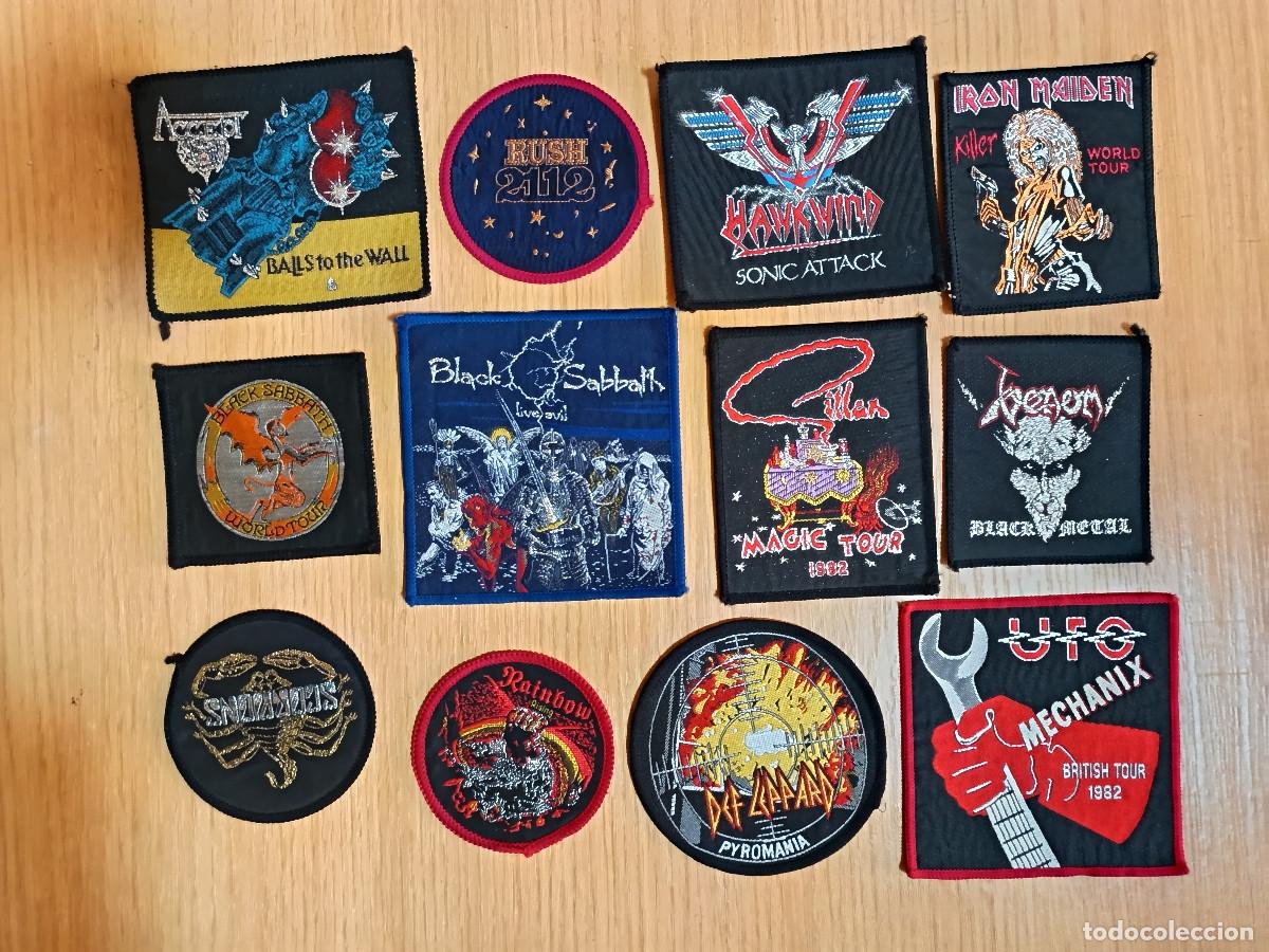 M&uacute;sica de colecci&oacute;n: Colecci&oacute;n parches heavy metal. Merchandise original a&ntilde;os 80