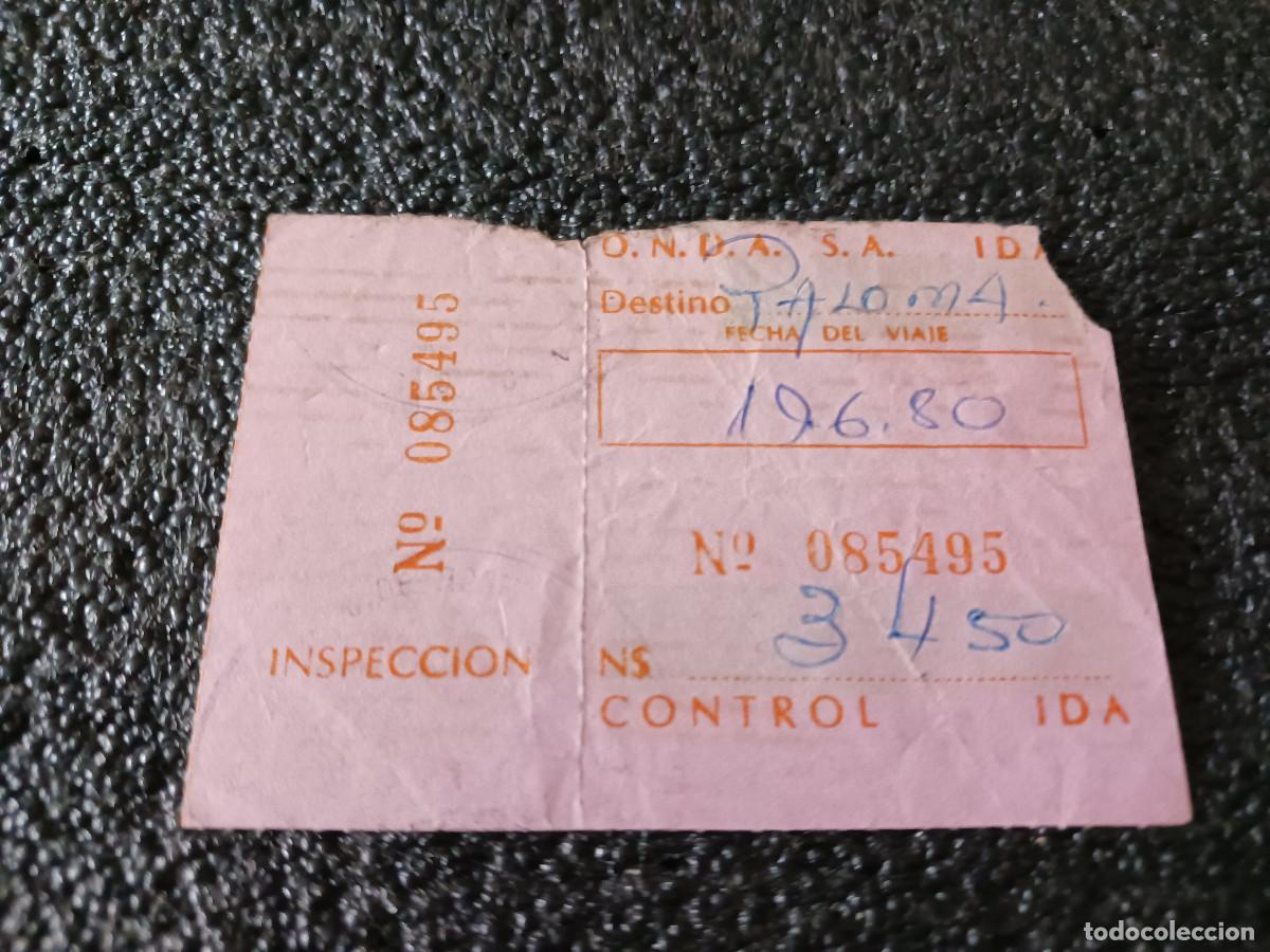 M&uacute;sica de colecci&oacute;n: billete de autobus de uruguay, solo ida, destino paloma