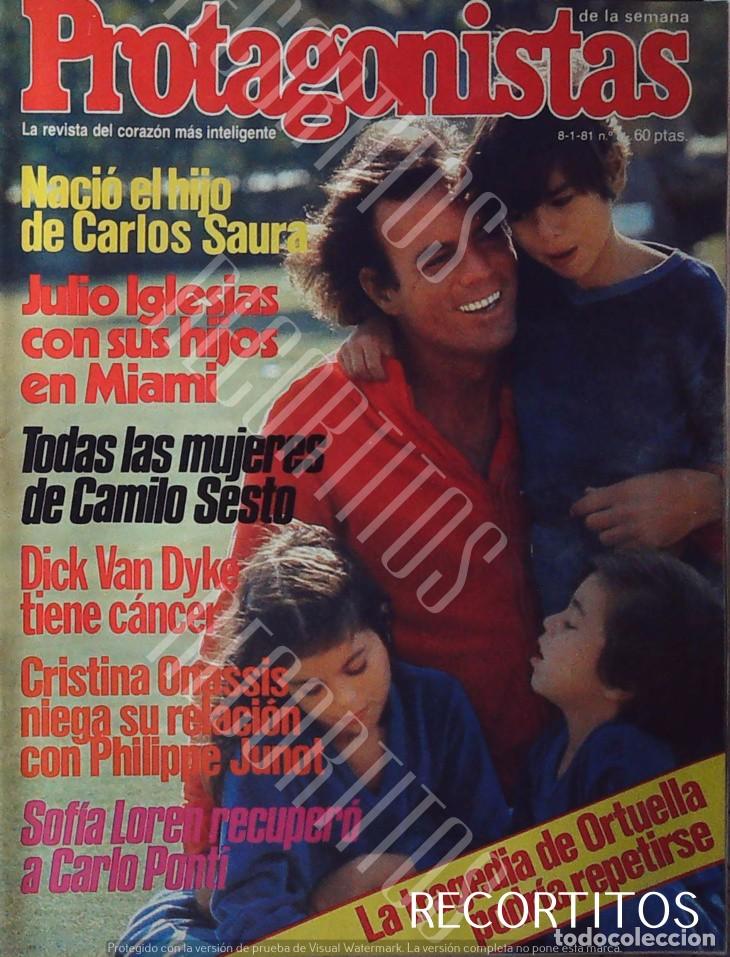 M&uacute;sica de colecci&oacute;n: recorte portada julio iglesias e hijos enrique julio jose chabeli