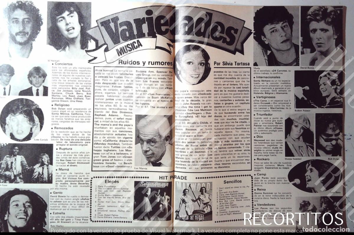 M&uacute;sica de colecci&oacute;n: BOB MARLEY REAGGE REAGE DAVID BOWIE SILVIA TORTOSA LEE MARVIN DONNA SUMMER PECOS MORIS LENE LOVICH