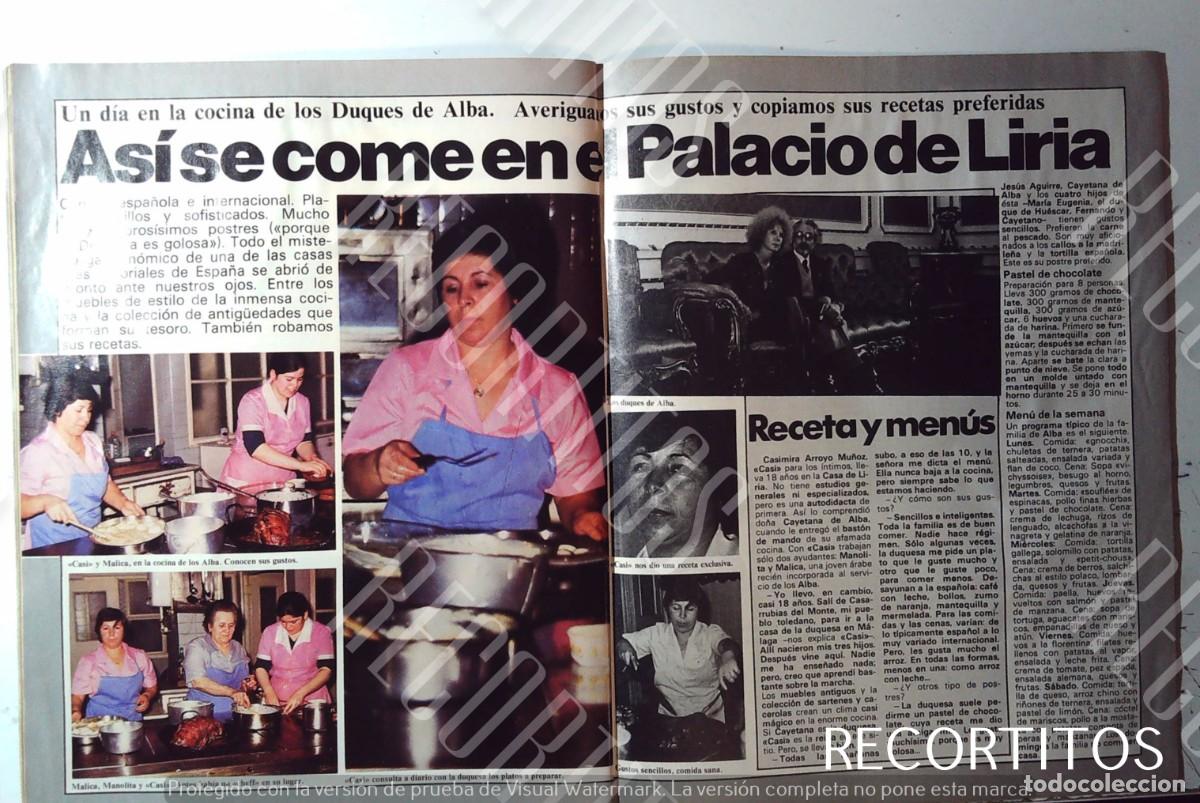 M&uacute;sica de colecci&oacute;n: LAS COCINERAS DEL PALACIO DE LIRIA LA DUQUESA DE ALBA CAYETANA