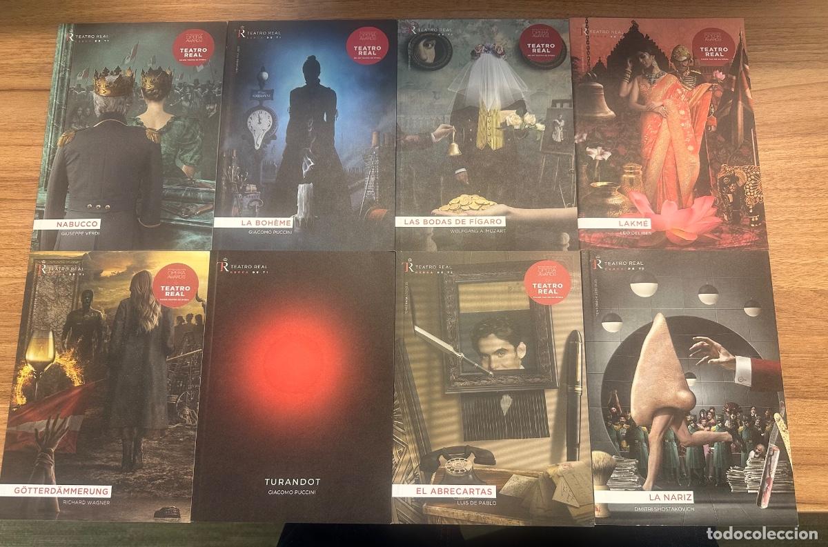 M&uacute;sica de colecci&oacute;n: Lote 8 programas de mano &oacute;pera Teatro Real de Madrid