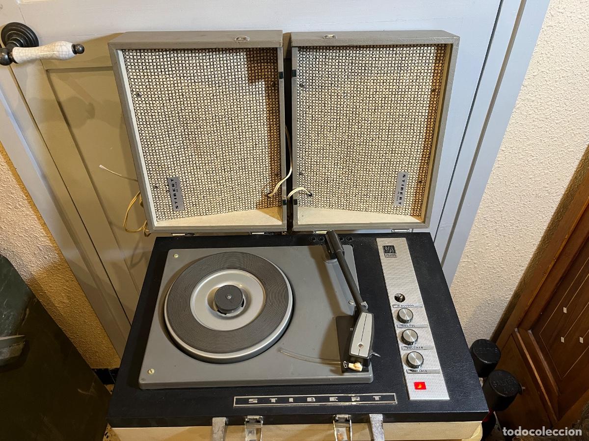 M&uacute;sica de colecci&oacute;n: Tocadiscos malet&iacute;n Stibert 908 De Luxe Diamante vintage est&eacute;reo a&ntilde;os 60 70 port&aacute;til retro