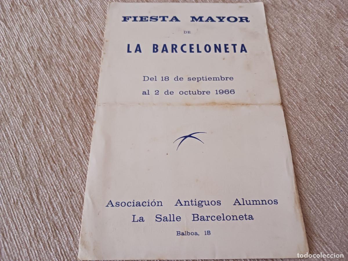 M&uacute;sica de colecci&oacute;n: diptico, fiesta mayor de la barceloneta, 1966, joan capri, agrupacion lirica marcos redondo