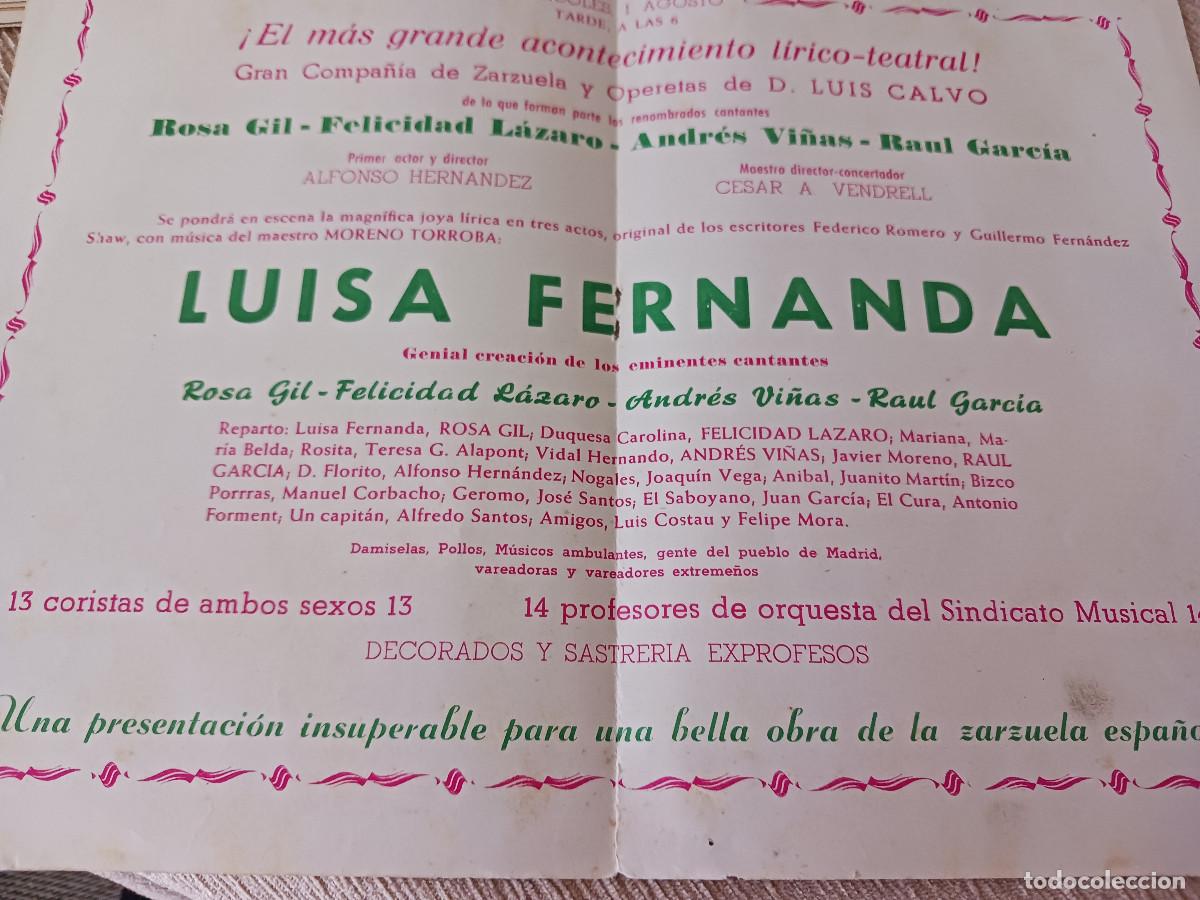 M&uacute;sica de colecci&oacute;n: diptico, gala lirica, luisa fernanda, con andres vi&ntilde;as y rosa gil, orqueta florida...