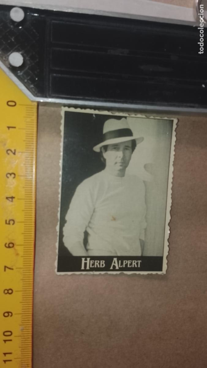 M&uacute;sica de colecci&oacute;n: musica - cromo o similar carton troquelado - cantantante - herb alpert