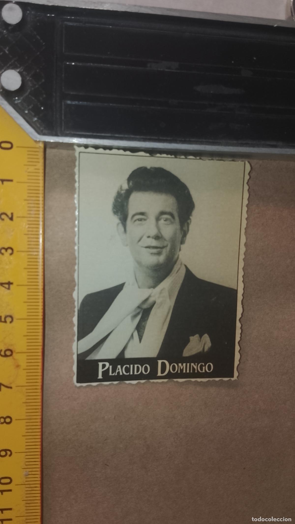 M&uacute;sica de colecci&oacute;n: musica - cromo o similar carton troquelado - cantantante - PLACIDO DOMINGO