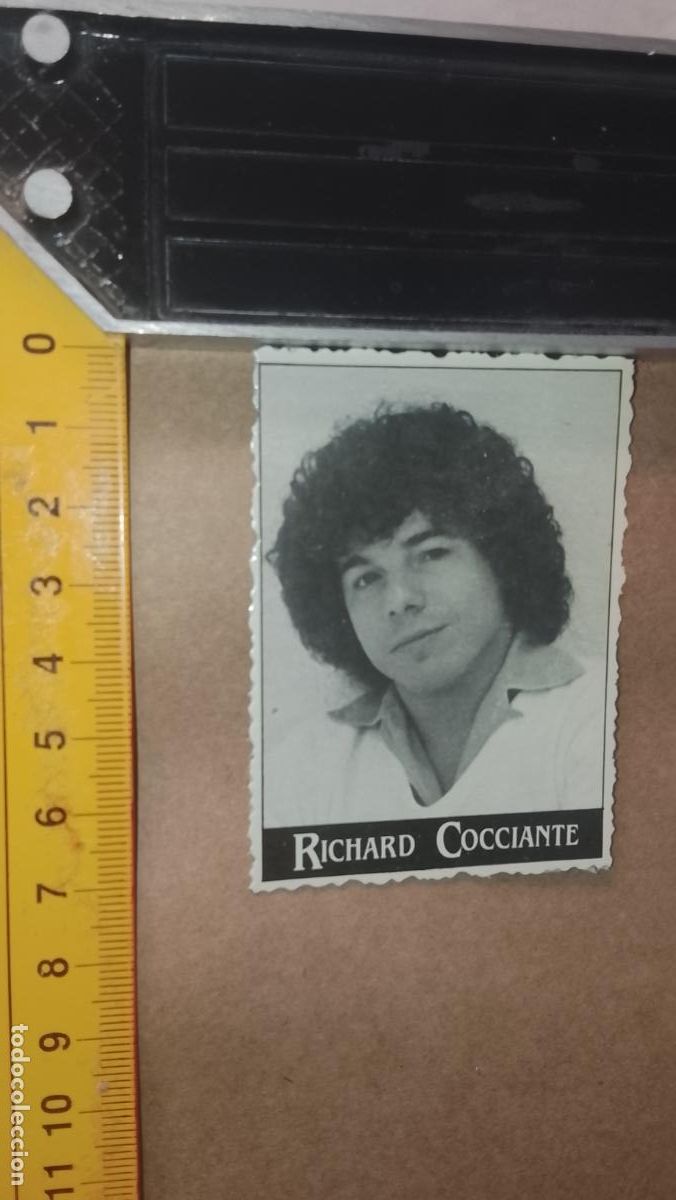 M&uacute;sica de colecci&oacute;n: musica - cromo o similar carton troquelado - cantantante - RICHARD COCCIANTE