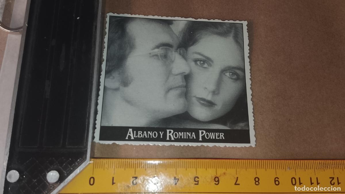 Musiksammlung: musica - cromo o similar carton troquelado - cantantante - ALBANO Y ROMINA POWER