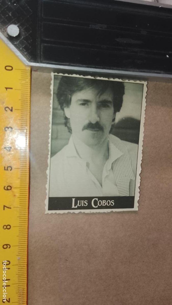 M&uacute;sica de colecci&oacute;n: musica - cromo o similar carton troquelado - cantantante - LUIS COBOS