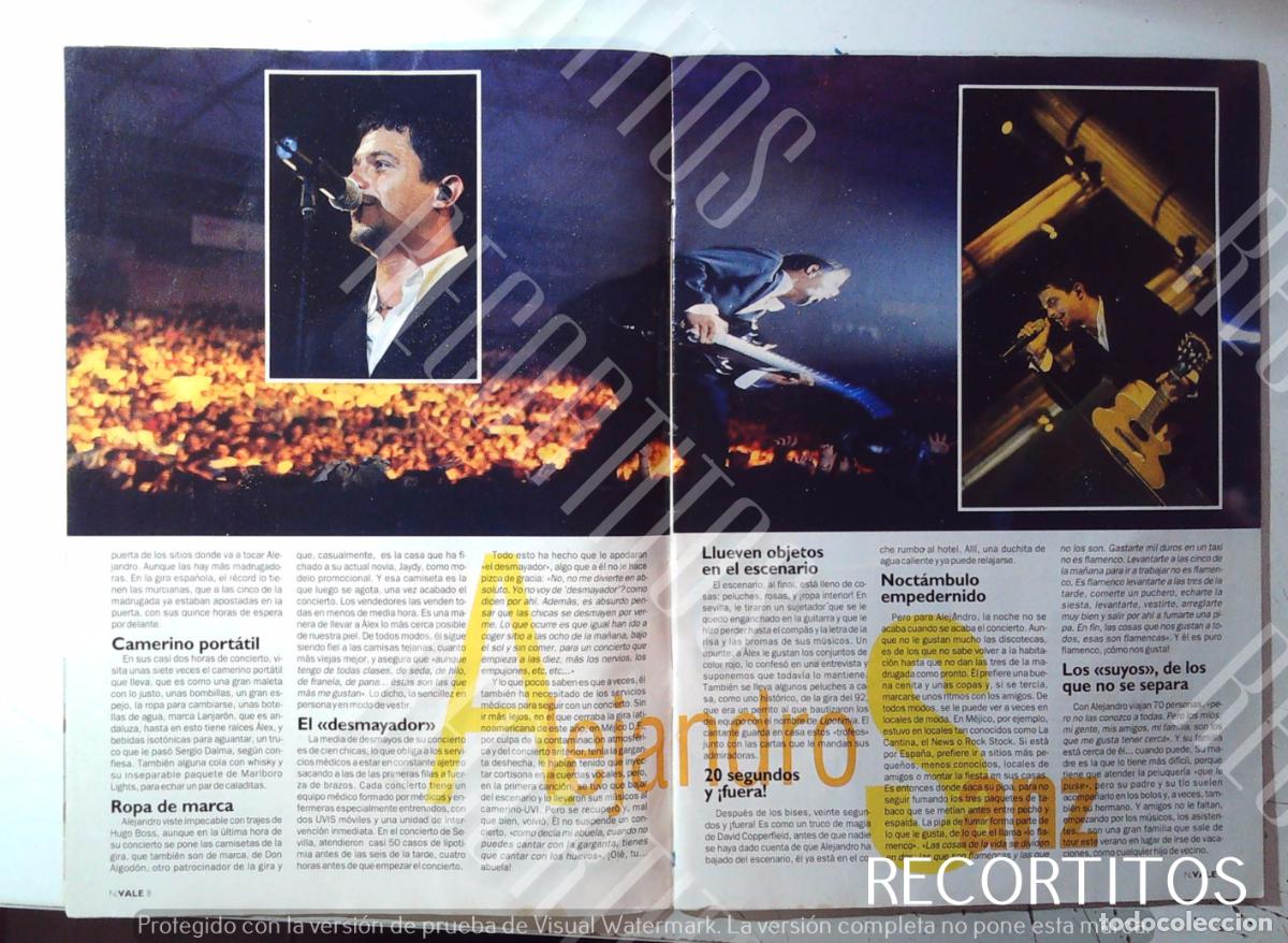 M&uacute;sica de colecci&oacute;n: 1998 LA GIRA DE ALEJANDRO SANZ