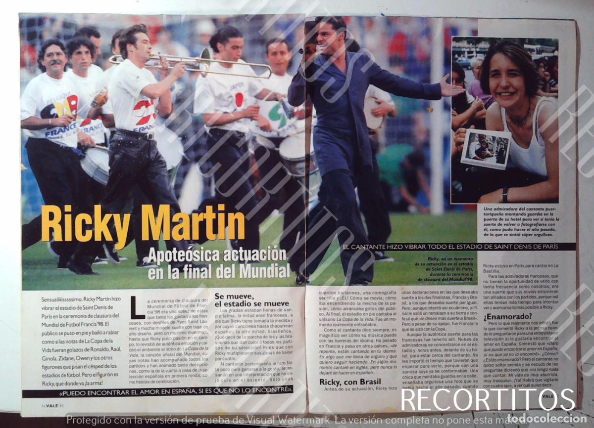 M&uacute;sica de colecci&oacute;n: RICKY MARTIN EN LA FINAL DEL MUNDIAL DE FUTBOL LA COPA DE LA VIDA
