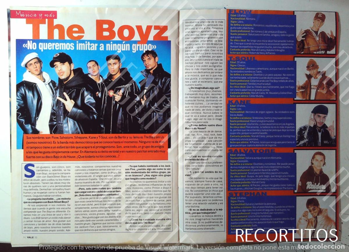 M&uacute;sica de colecci&oacute;n: THE BOYZ BOYS BAND KANE T SOUL FLOW SALVATORE STEPHAN