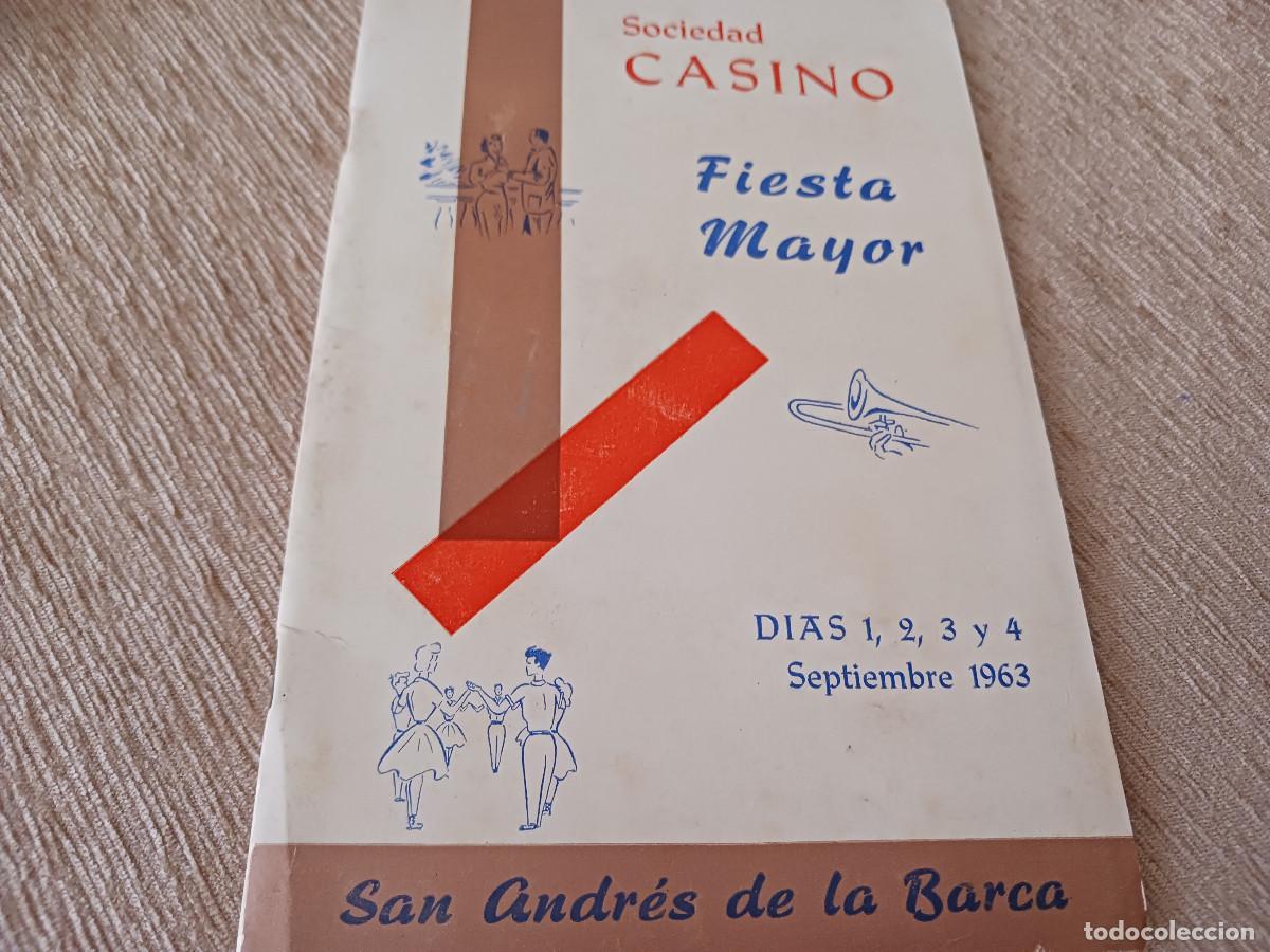 M&uacute;sica de colecci&oacute;n: cia. zarzuela de jaime arteaga, sdad. casino san andres de la barca, fiesta mayor 1963