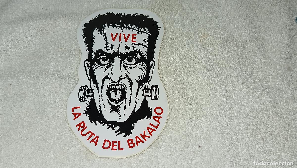 M&uacute;sica de colecci&oacute;n: ANTIGUA PEGATINA DE DISCOTECA VIVE LA RUTA DEL BAKALAO VALENCIA A&Ntilde;OS 80 - 90