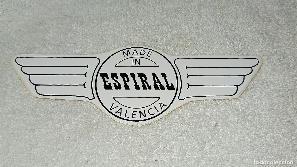 M&uacute;sica de colecci&oacute;n: ANTIGUA PEGATINA DISCOTECA ESPIRAL MADE IN ESPIRAL VALENCIA RUTA DEL BAKALAO A&Ntilde;OS 90