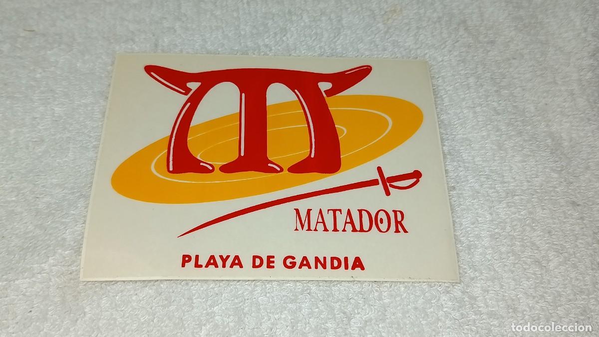 M&uacute;sica de colecci&oacute;n: ANTIGUA PEGATINA DISCOTECA PUB MATADOR PLAYA DE GANDIA VALENCIA A&Ntilde;OS 80 - 90