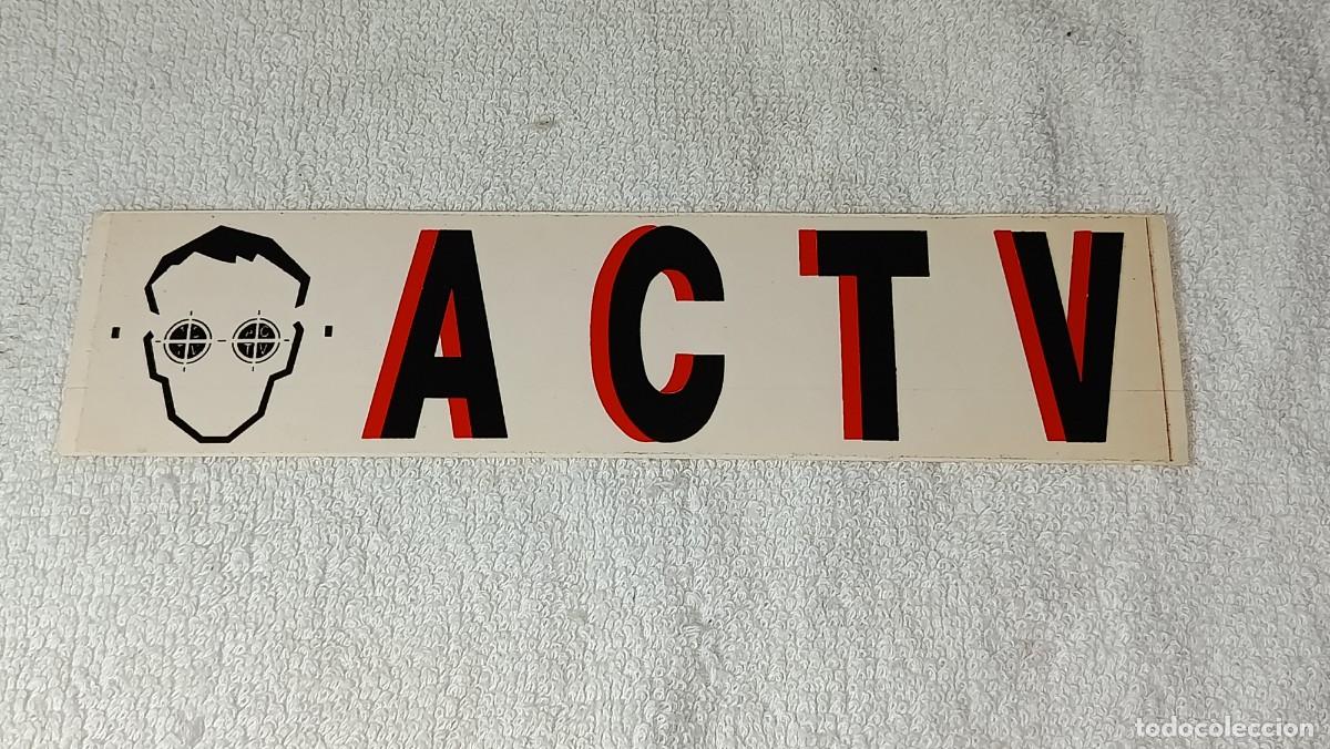 M&uacute;sica de colecci&oacute;n: ANTIGUA PEGATINA DISCOTECA ACTV RUTA DEL BAKALAO VALENCIA A&Ntilde;OS 80 - 90