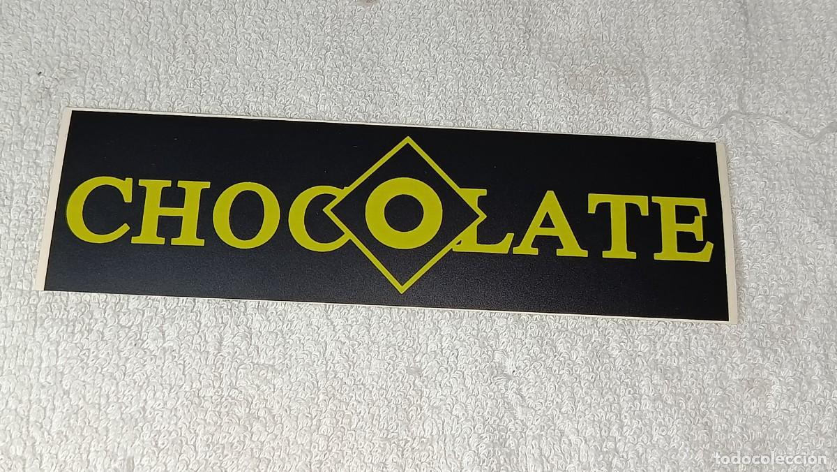 M&uacute;sica de colecci&oacute;n: ANTIGUA PEGATINA DISCOTECA CHOCOLATE RUTA DEL BAKALAO VALENCIA A&Ntilde;OS 80 - 90