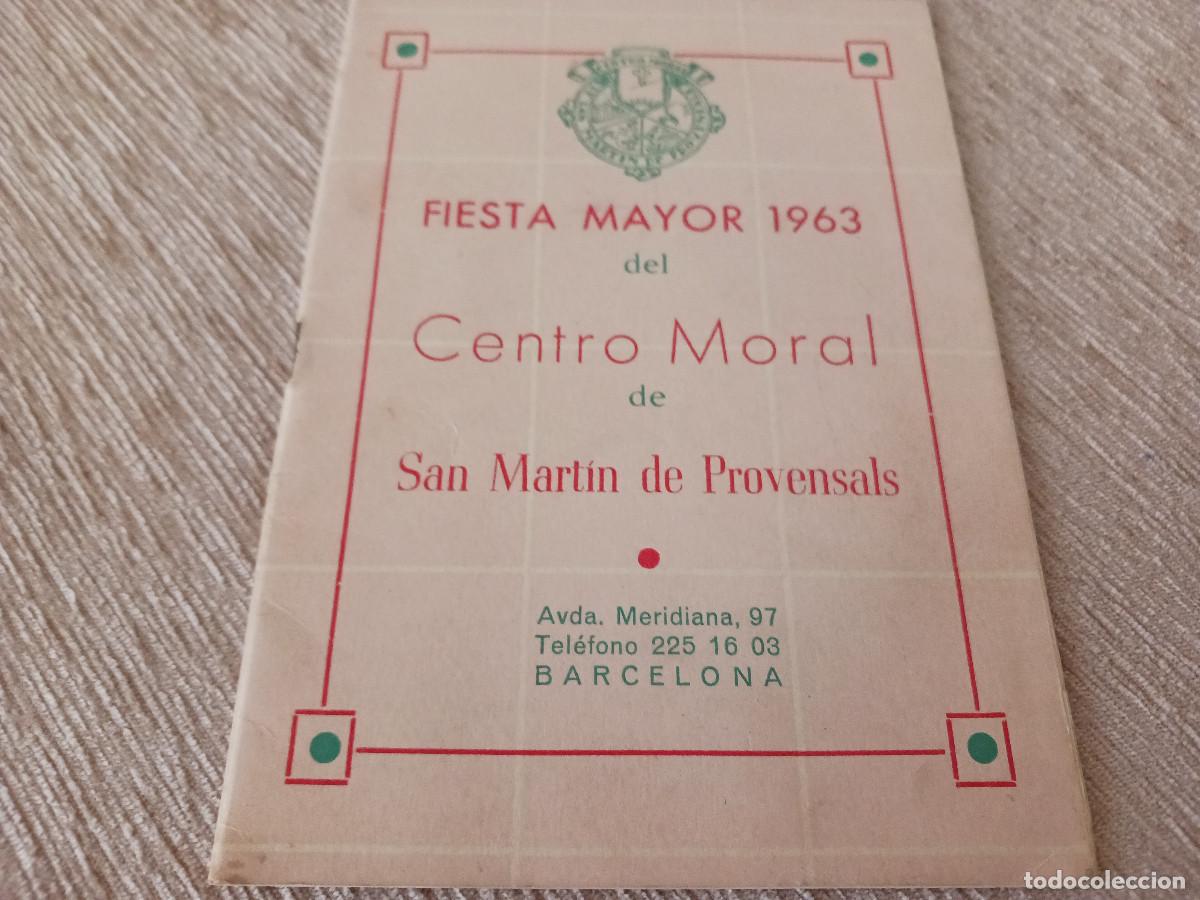 M&uacute;sica de colecci&oacute;n: centro moral de san martin de provensals, fiesta mayor 1963, la rosa del azafran, andres vi&ntilde;as