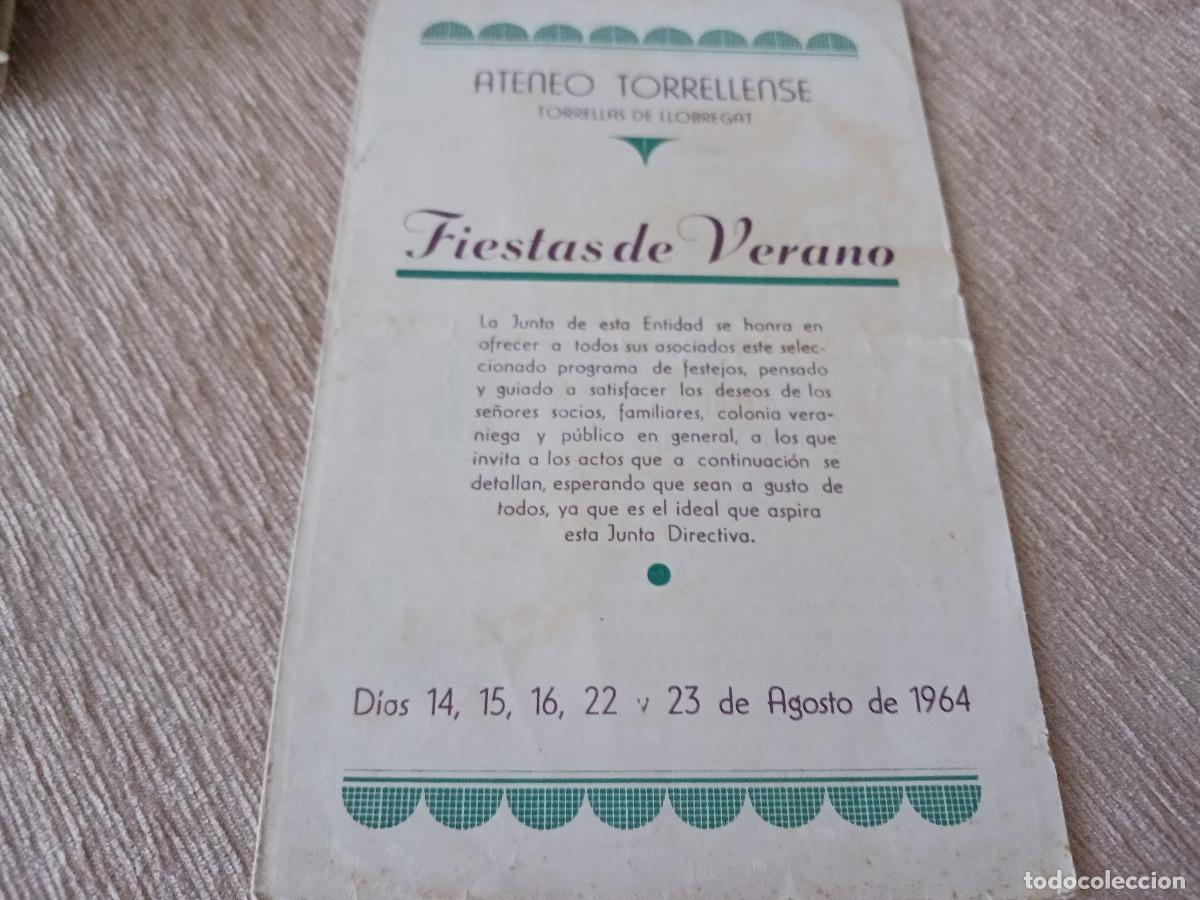 M&uacute;sica de colecci&oacute;n: triptico, ateneo torrellense, torrellas de llobregat, fiesta mayor 1964, orquesta fantasio,