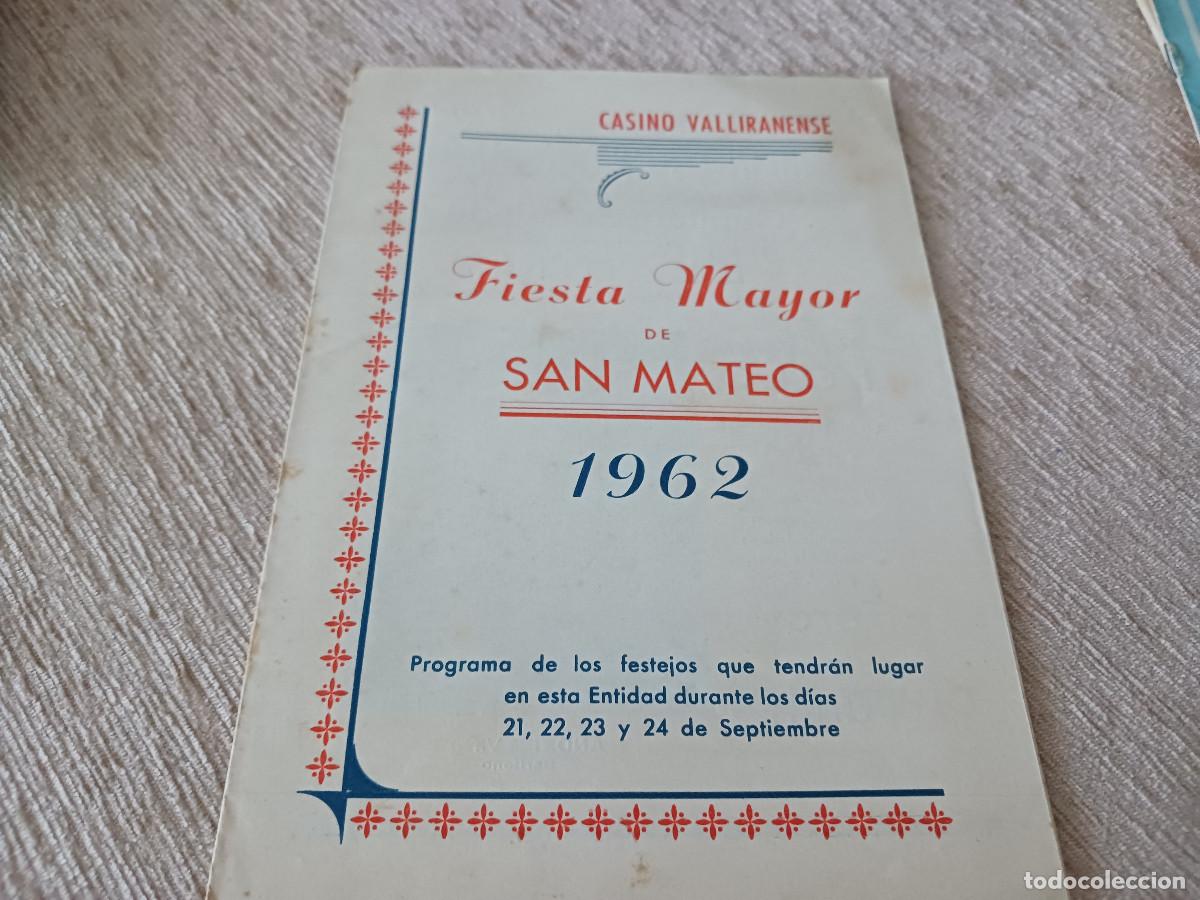 M&uacute;sica de colecci&oacute;n: triptico, casino valliranense, fiesta mayor 1962,la tabernera del puerto, andres vi&ntilde;as