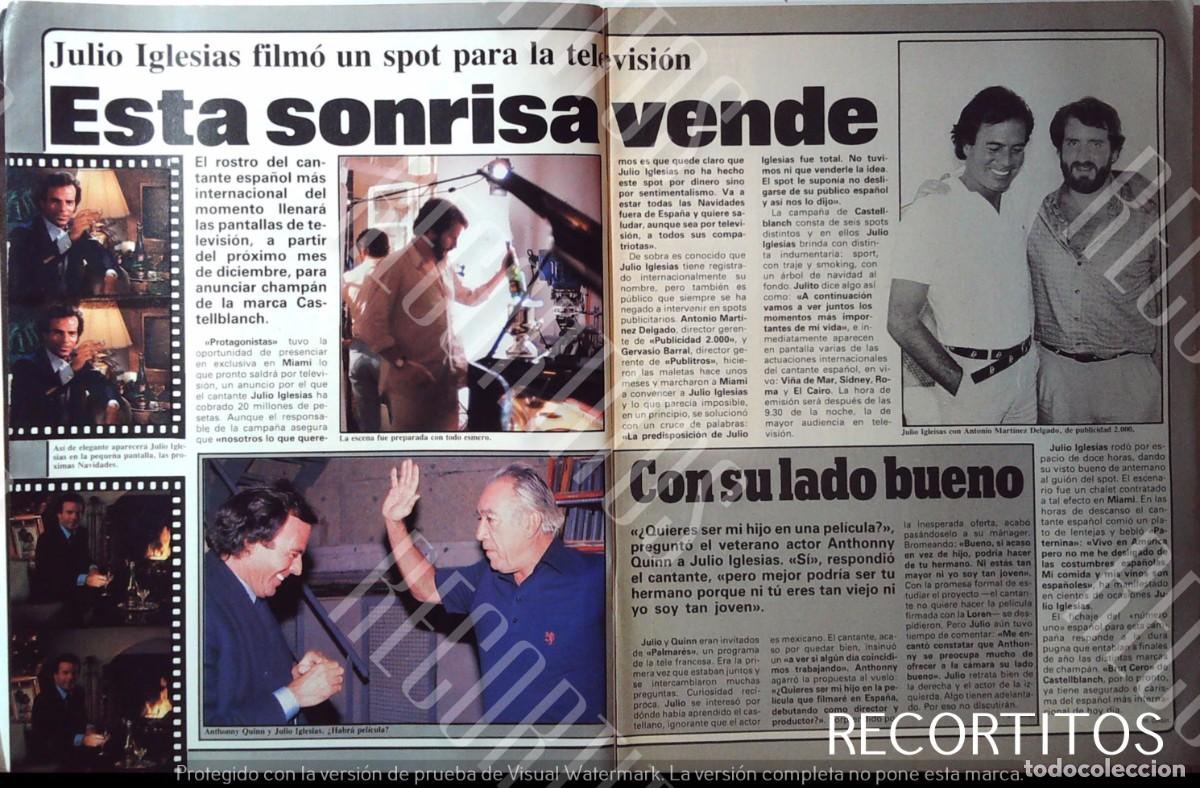 M&uacute;sica de colecci&oacute;n: julio iglesias antonio martinez delgado spot para television catellblanch anthony quinn cava