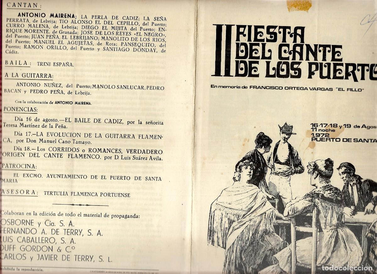 M&uacute;sica de colecci&oacute;n: II FIESTA DEL CANTE DE LOS PUERTOS EN MEMORIA F. O. VARGAS- EL FILLO
