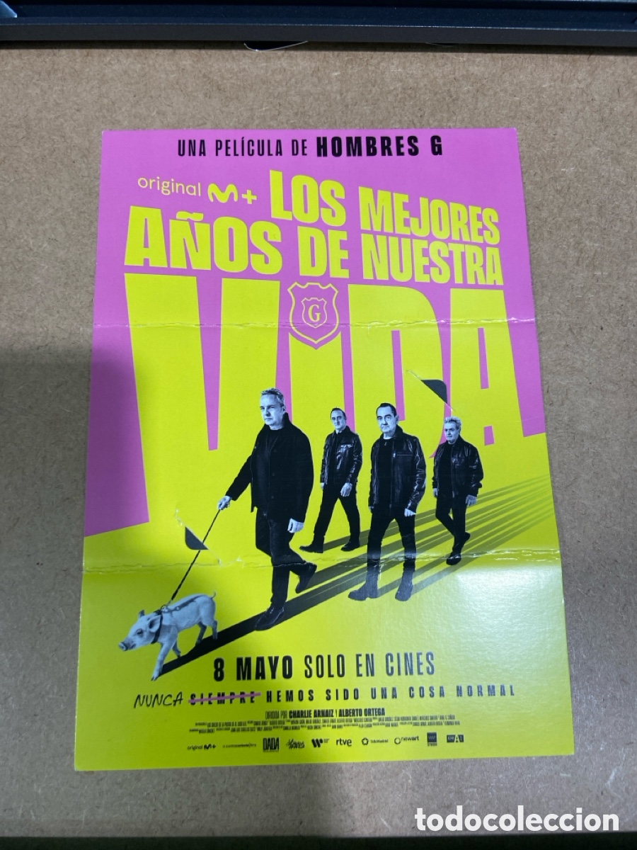 M&uacute;sica de colecci&oacute;n: Hombres G. Tarjeta promocional