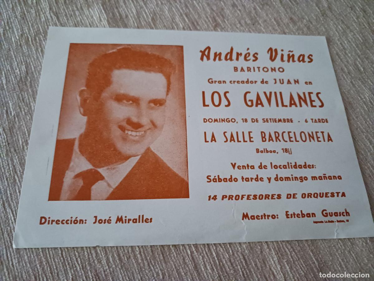 M&uacute;sica de colecci&oacute;n: la salle barceloneta, los gavilanes, con el baritono andres vi&ntilde;as
