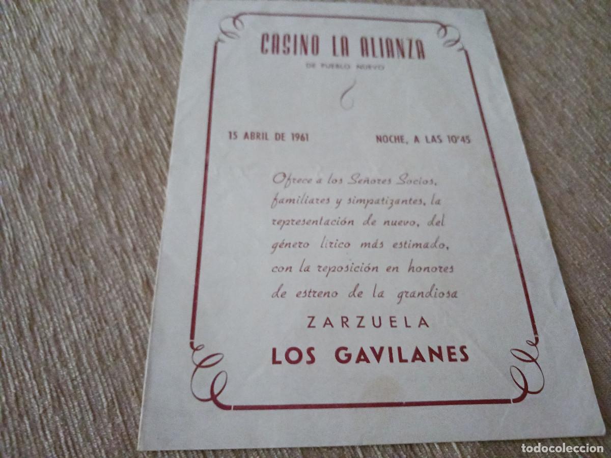 M&uacute;sica de colecci&oacute;n: diptico, casino la alianza de pueblo nuevo, 1961, los gavilanes, pilar torres y andres vi&ntilde;as