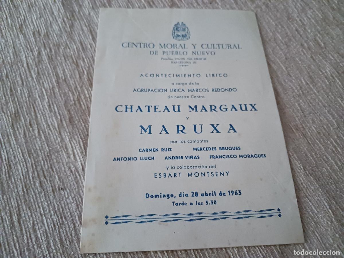 M&uacute;sica de colecci&oacute;n: centro moral y cultural de pueblo nuevo, 1963, maruxa y chateau margaux, andres vi&ntilde;as