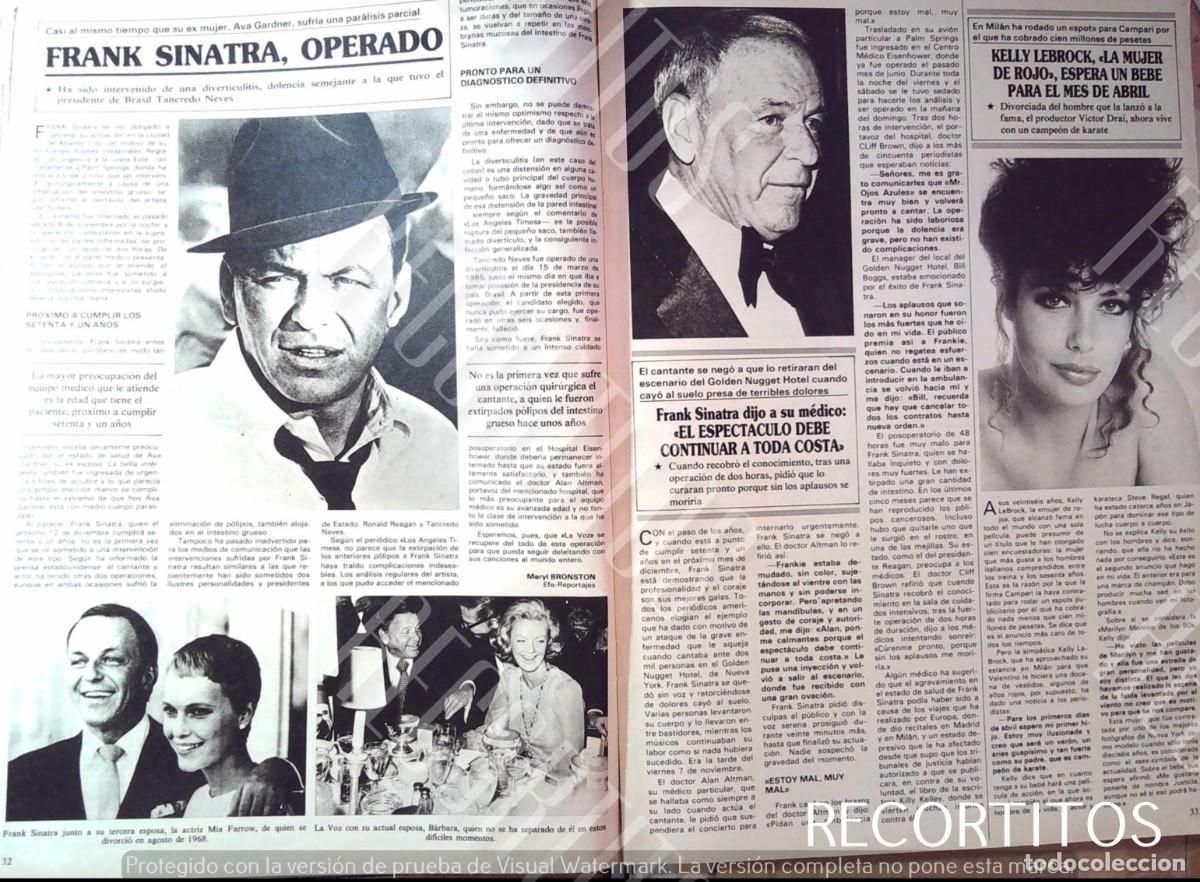 M&uacute;sica de colecci&oacute;n: frank sinatra kelly lebrock mia farrow