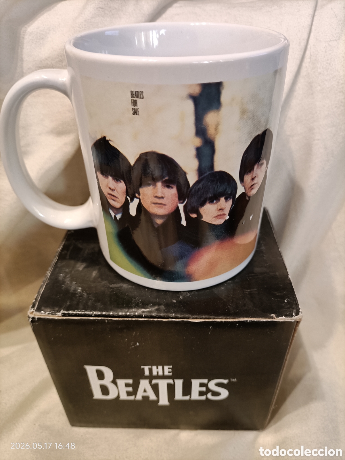 M&uacute;sica de colecci&oacute;n: Taza con dise&ntilde;o de la ic&oacute;nica banda The Beatles, inspirada en su &aacute;lbum BEATLES FOR SALE