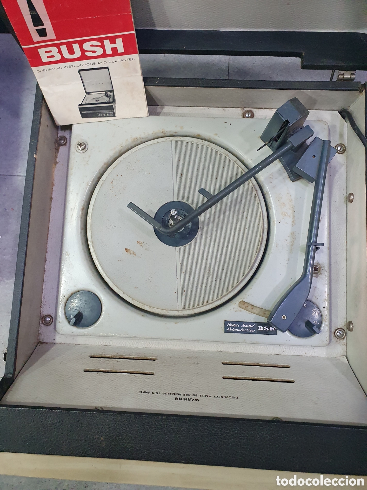M&uacute;sica de colecci&oacute;n: Tocadiscos port&aacute;til Bush BSR. (L42) - Foto 4