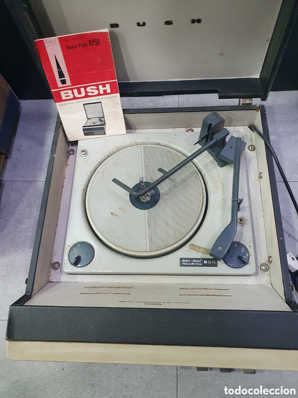 M&uacute;sica de colecci&oacute;n: Tocadiscos port&aacute;til Bush BSR. (L42) - Foto 6