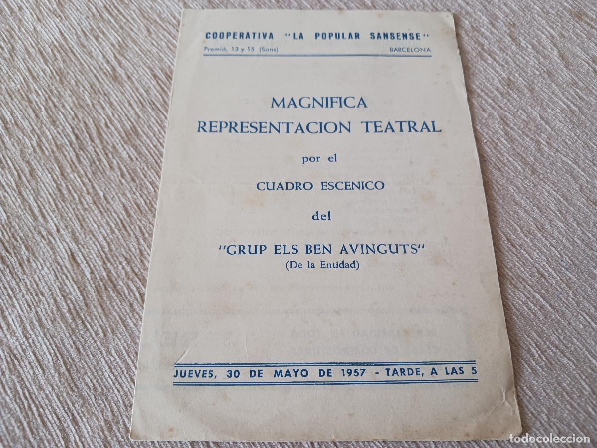 M&uacute;sica de colecci&oacute;n: cooperativa la popular sansense, 1957, grup els ben avinguts, la presentalla, de apel-les mestres