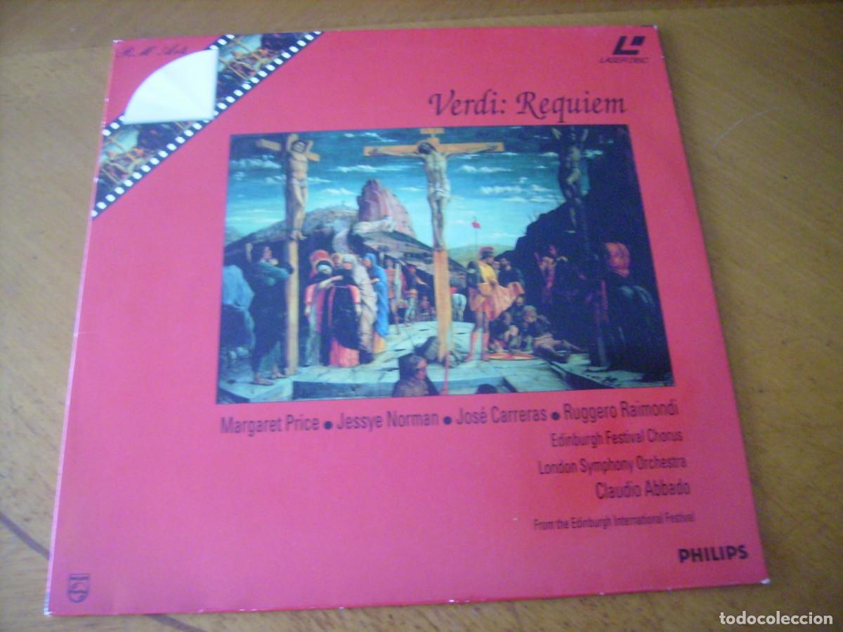 M&uacute;sica de cole&ccedil;&atilde;o: LASER DISC - VERDI : REQUIEM - JOSE CARRERAS .....