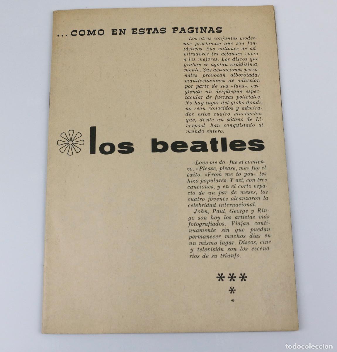 M&uacute;sica de colecci&oacute;n: LOS BEATLES. REVISTA EN ESPA&Ntilde;OL O FANZINE18X25CM.