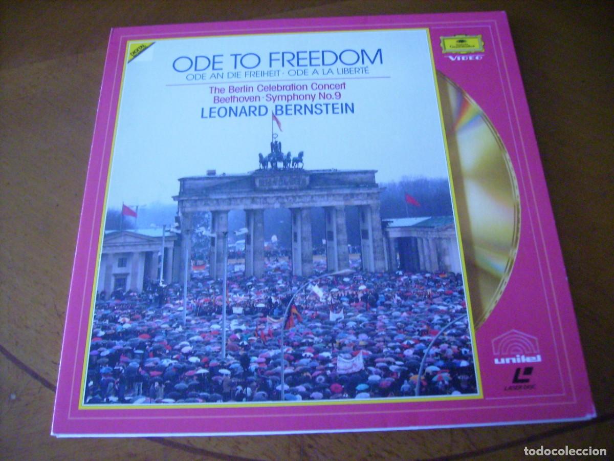 M&uacute;sica de cole&ccedil;&atilde;o: LASER DISC - ODE TO FREEDOM - LEONARD BERNSTEIN / PORTADA DOBLE