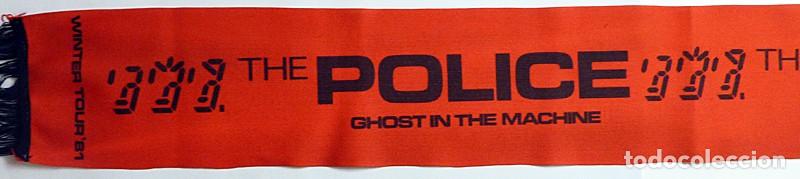 M&uacute;sica de colecci&oacute;n: BUFANDA THE POLICE &rdquo;GHOST IN THE MACHINE&rdquo; - EDICI&Oacute;N S&Oacute;LO PROMOCIONAL - 120 x 15 CM - NUEVA