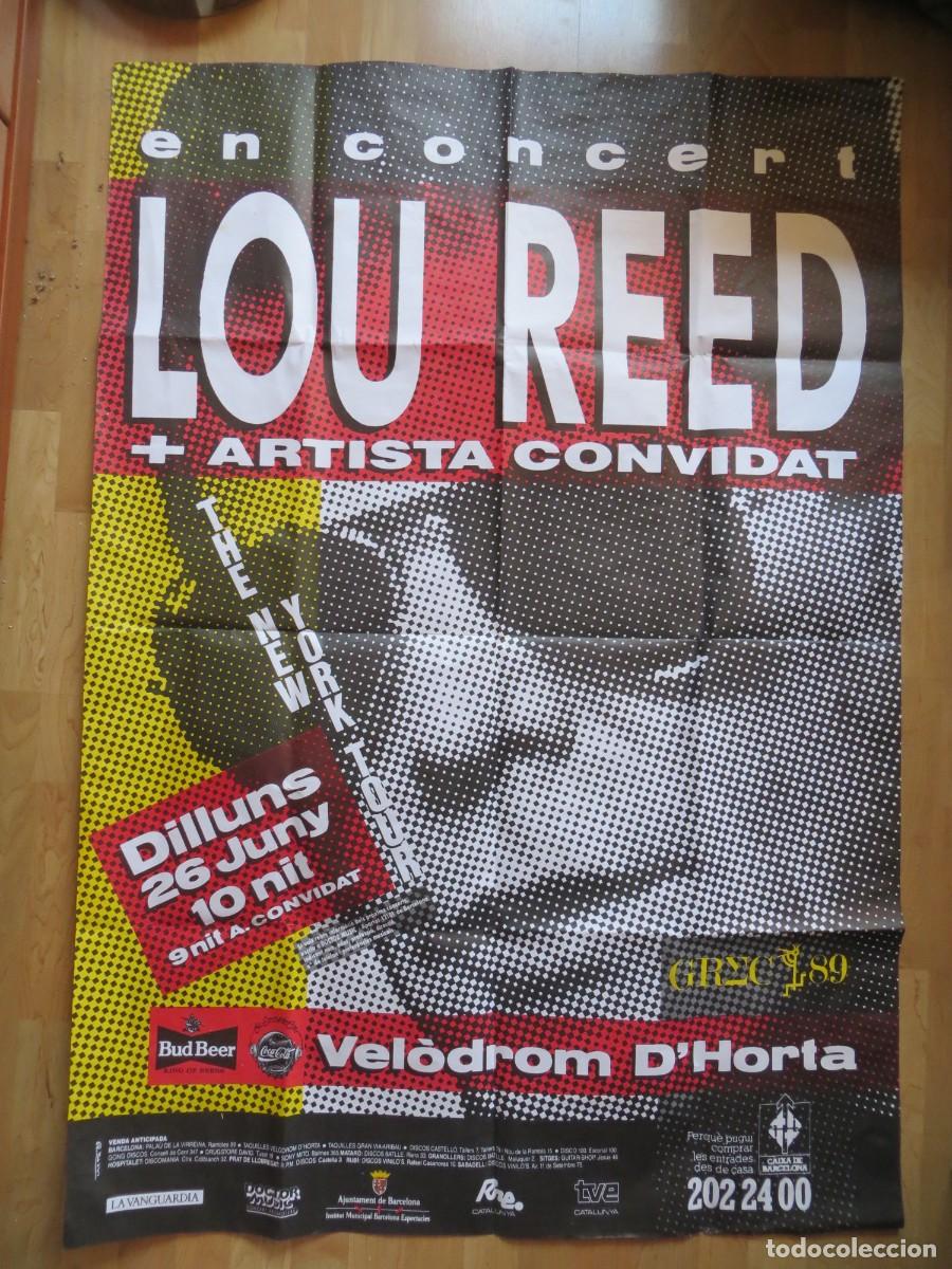M&uacute;sica de colecci&oacute;n: LOU REED: MEGA POSTER CONCIERTO BARCELONA 1989 !!!!