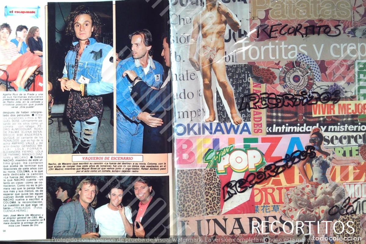 M&uacute;sica de colecci&oacute;n: MIGUEL BOSE NACHO CANO DE MECANO JOSE MARIA CANO IVAN AGATHA RUIZ DE LA PRADA