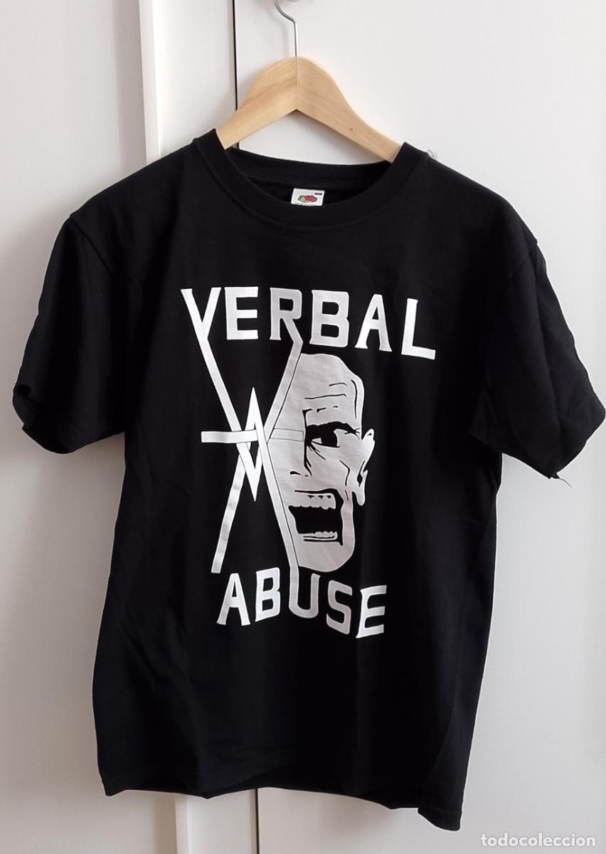 M&uacute;sica de colecci&oacute;n: VERBAL ABUSE - TALLA M - NEGRA - SERIGRAFIA - HARDCORE PUNK - SEGUNDA MANO